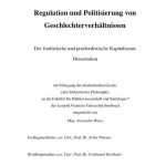 Titelseite der Dissertation „Regulation und Politisierung von Geschlechterverhältnissen“